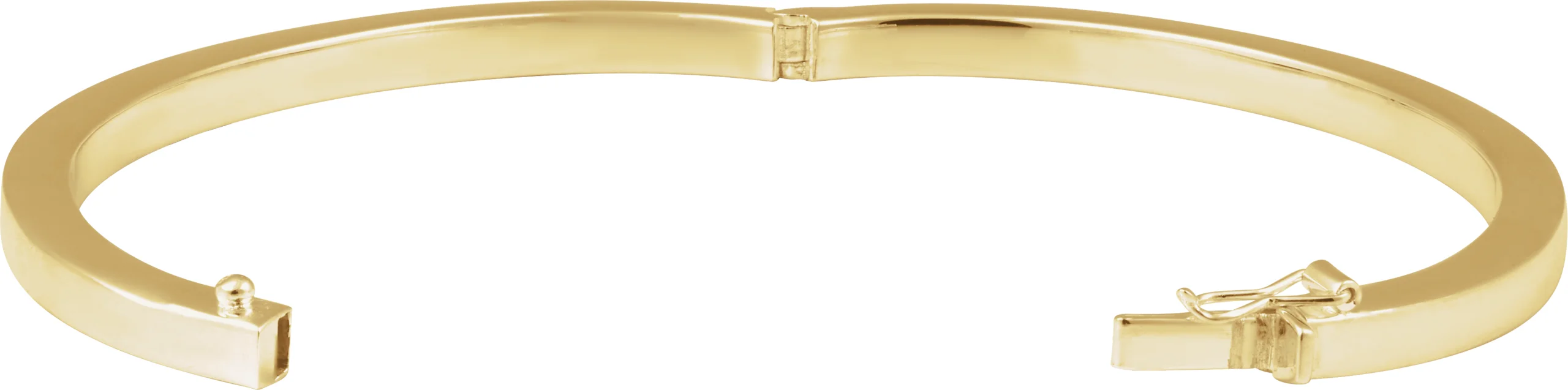 Engravable Tube Hinged Bangle Bracelet view 2
