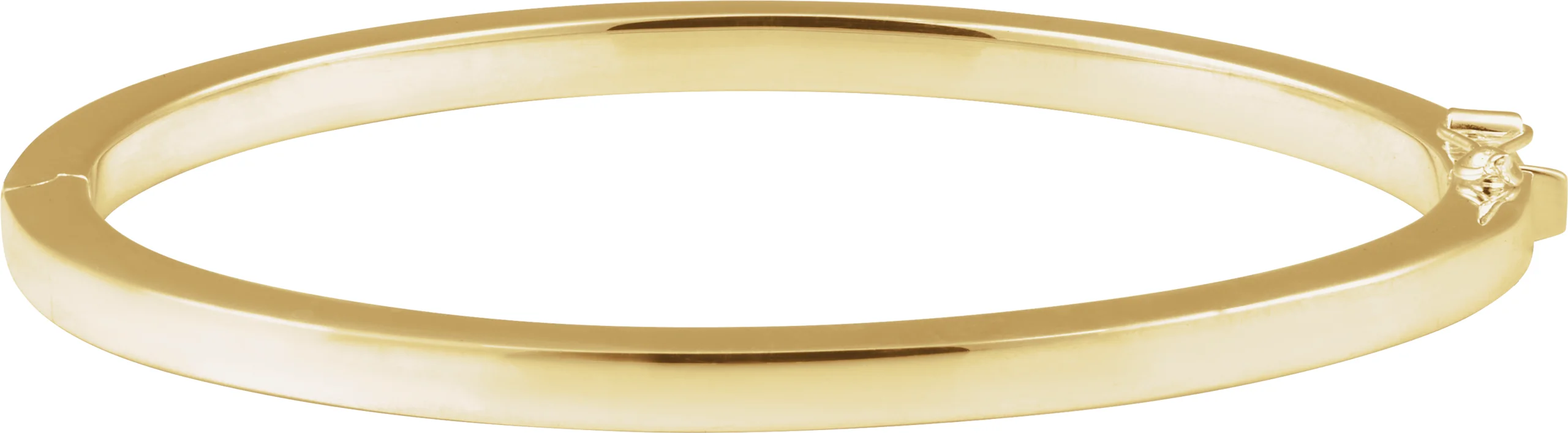 Engravable Tube Hinged Bangle Bracelet engagement ring setting