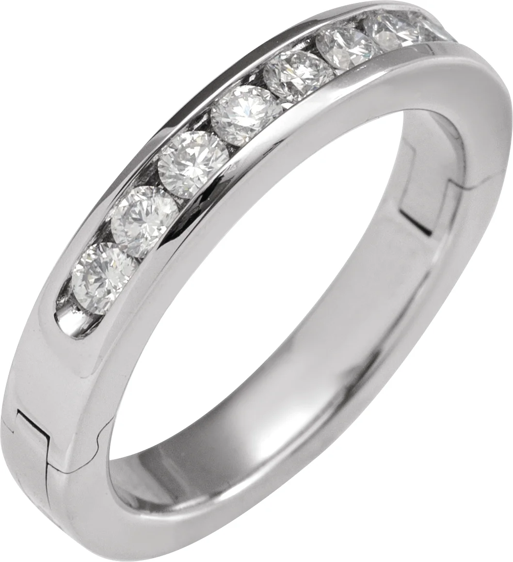 CLIQ® Hinged Adjustable Anniversary Band engagement ring setting