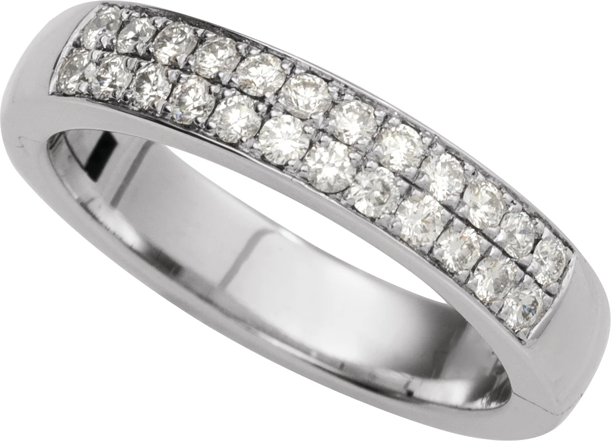 CLIQ® Hinged Adjustable Double Row Anniversary Band view 6