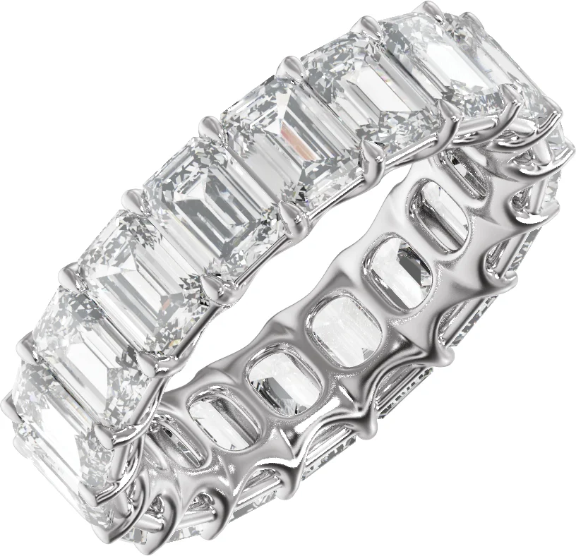 Low Profile Eternity Band engagement ring setting