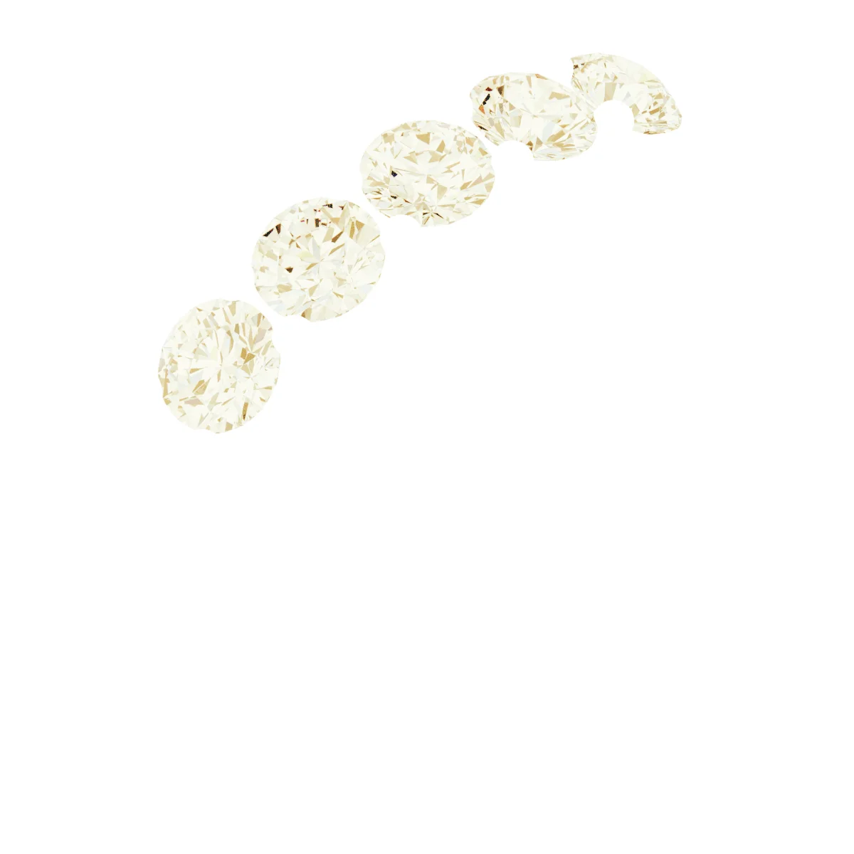 Five Points band in 14K White Gold | Haejin Jewelry Brooklyn