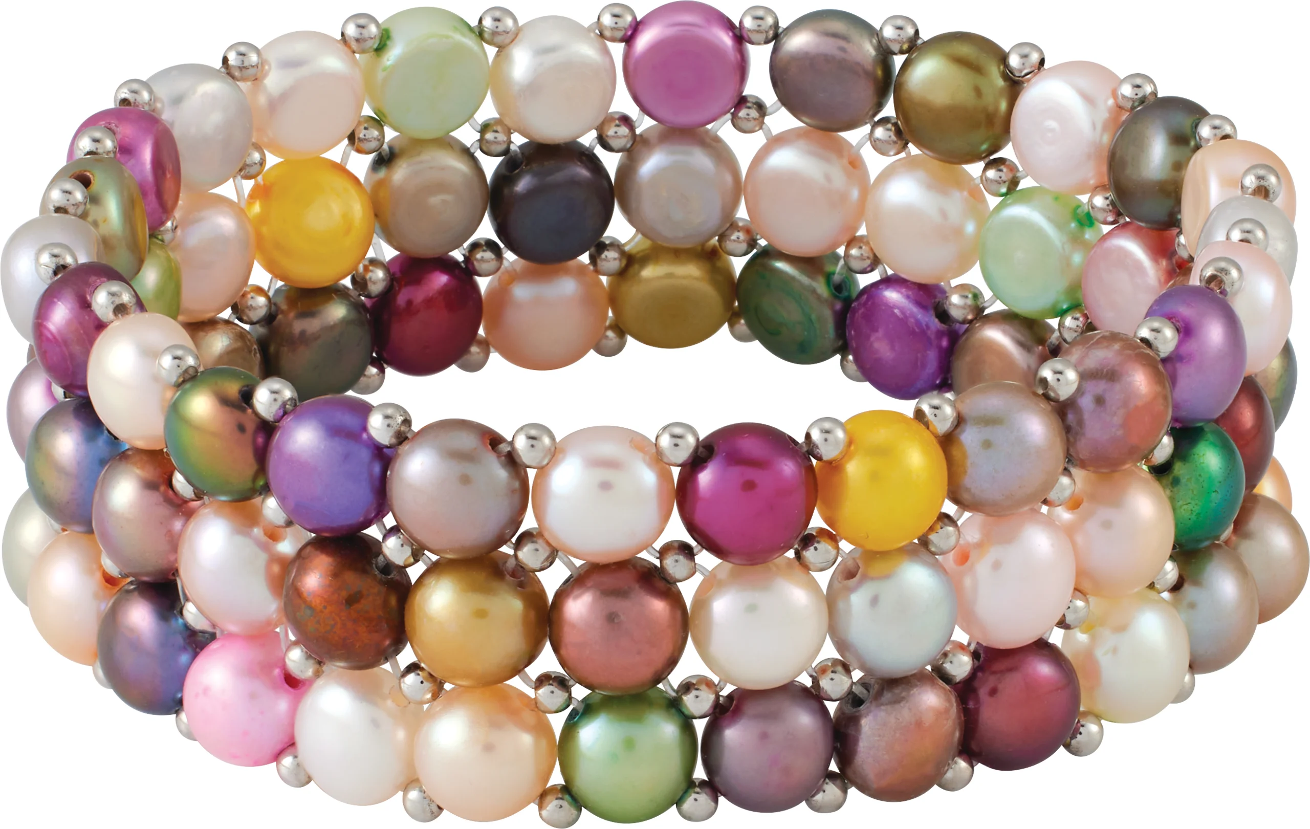 Pearl Stretch Bracelet engagement ring setting
