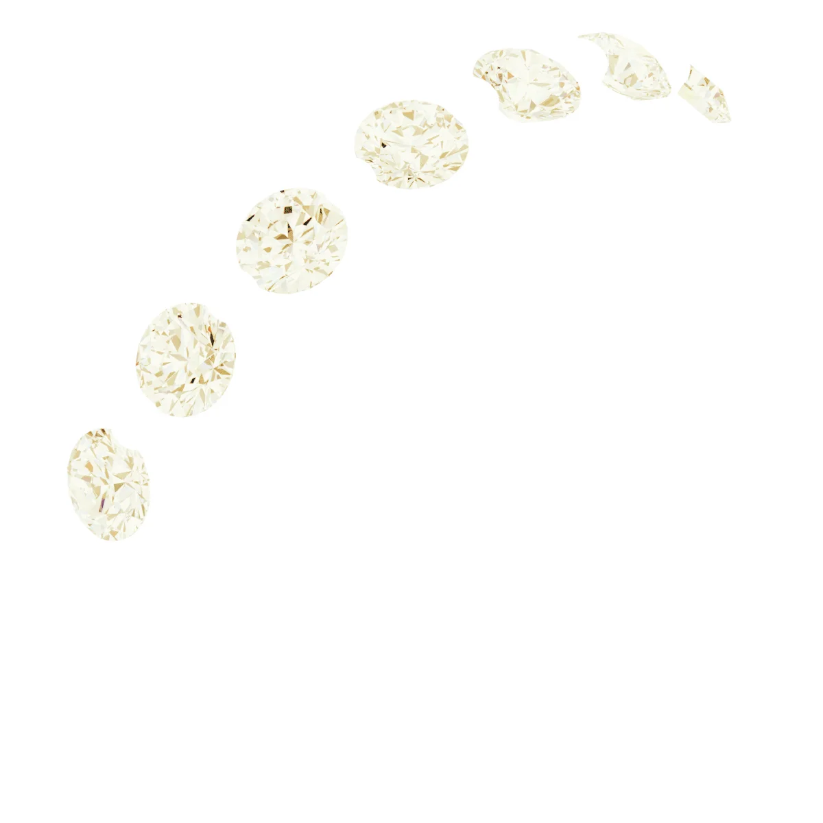 Seven Points band in 14K White Gold | Haejin Jewelry Brooklyn