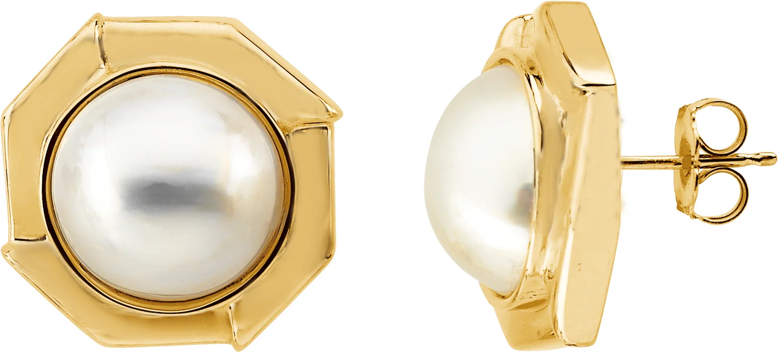 Pearl Earrings engagement ring setting