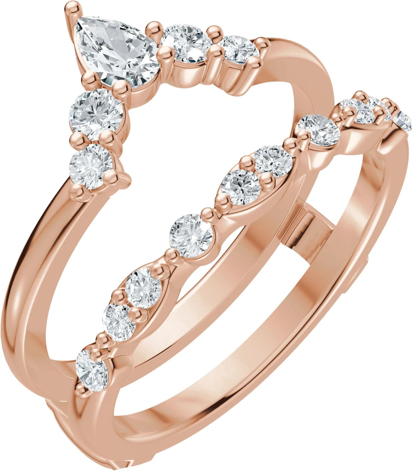 Close Guard engagement ring setting