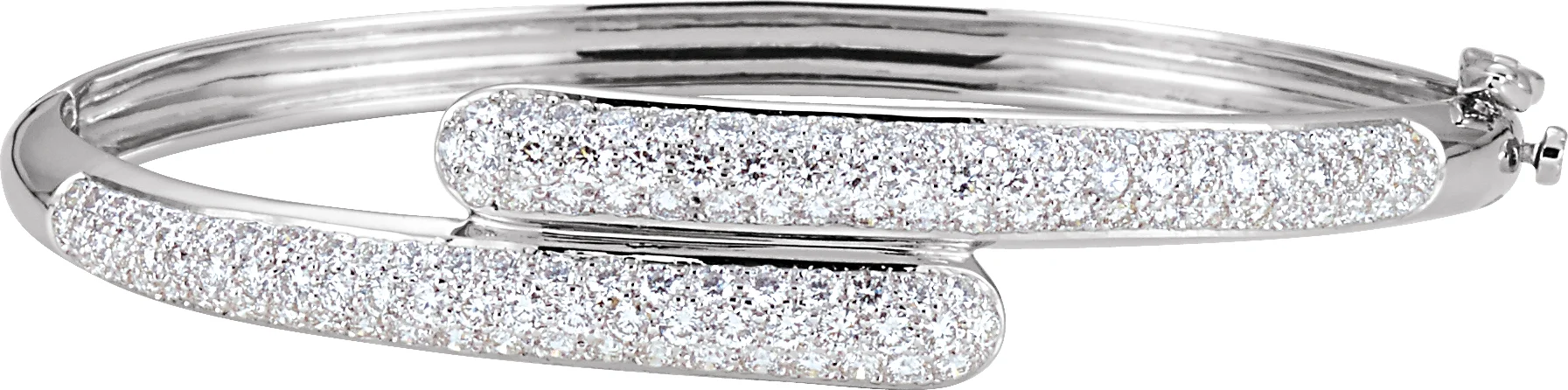 Pavé-Style Bangle Bracelet engagement ring setting