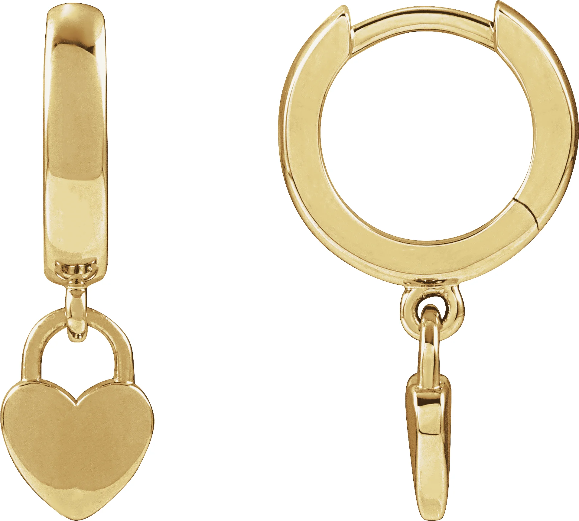 Heart Hoop Earrings engagement ring setting