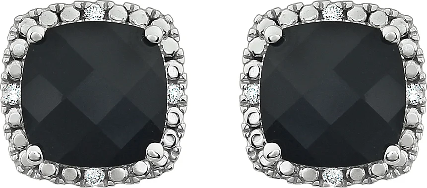 Cushion 4-Prong Halo-Style Earrings view 2