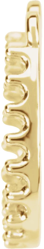 Petite Horseshoe Necklace Center view 2