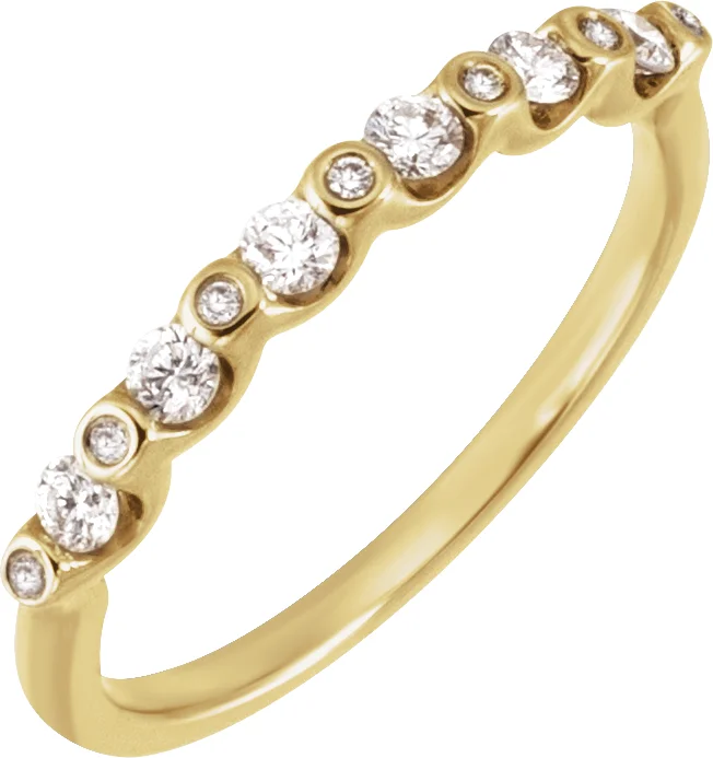 Long Bond band in 14K White Gold | Haejin Jewelry Brooklyn