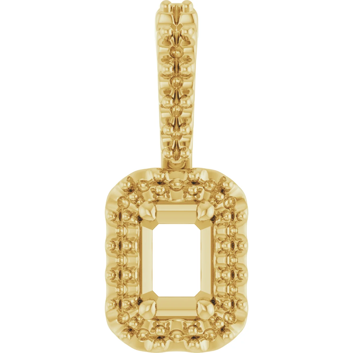Halo-Style Pendant in 14K Yellow Gold | Haejin Jewelry Brooklyn