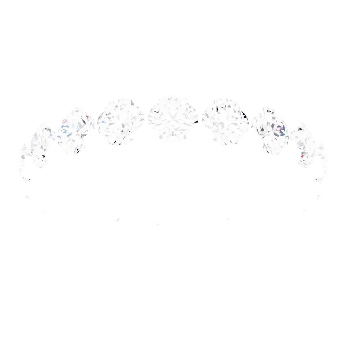 Low Profile V-Prong Eternity Band view 3