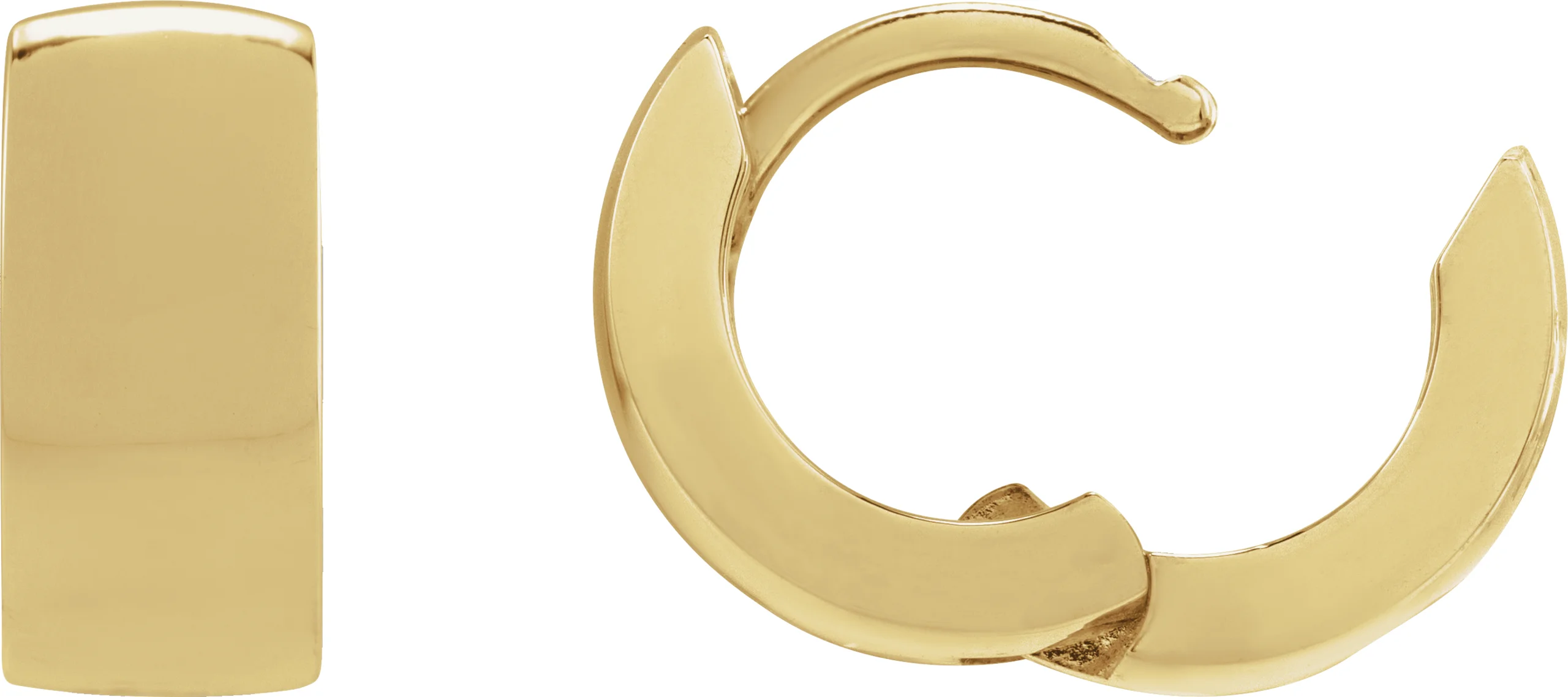 Hinged Hoop Earrings view 2