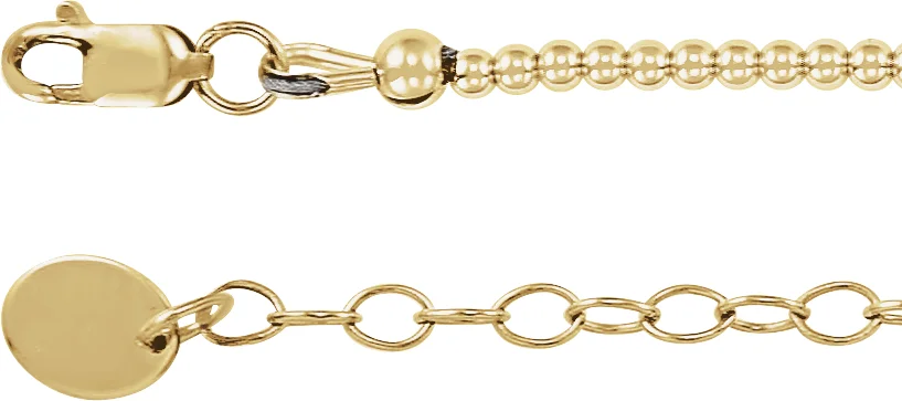 Hollow Bead Necklace view 2