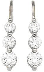 Three-Stone Earrings view 2