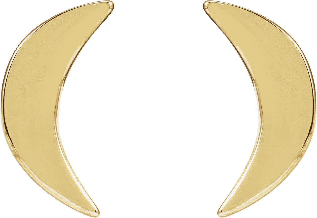 Crescent Moon Earrings   view 2
