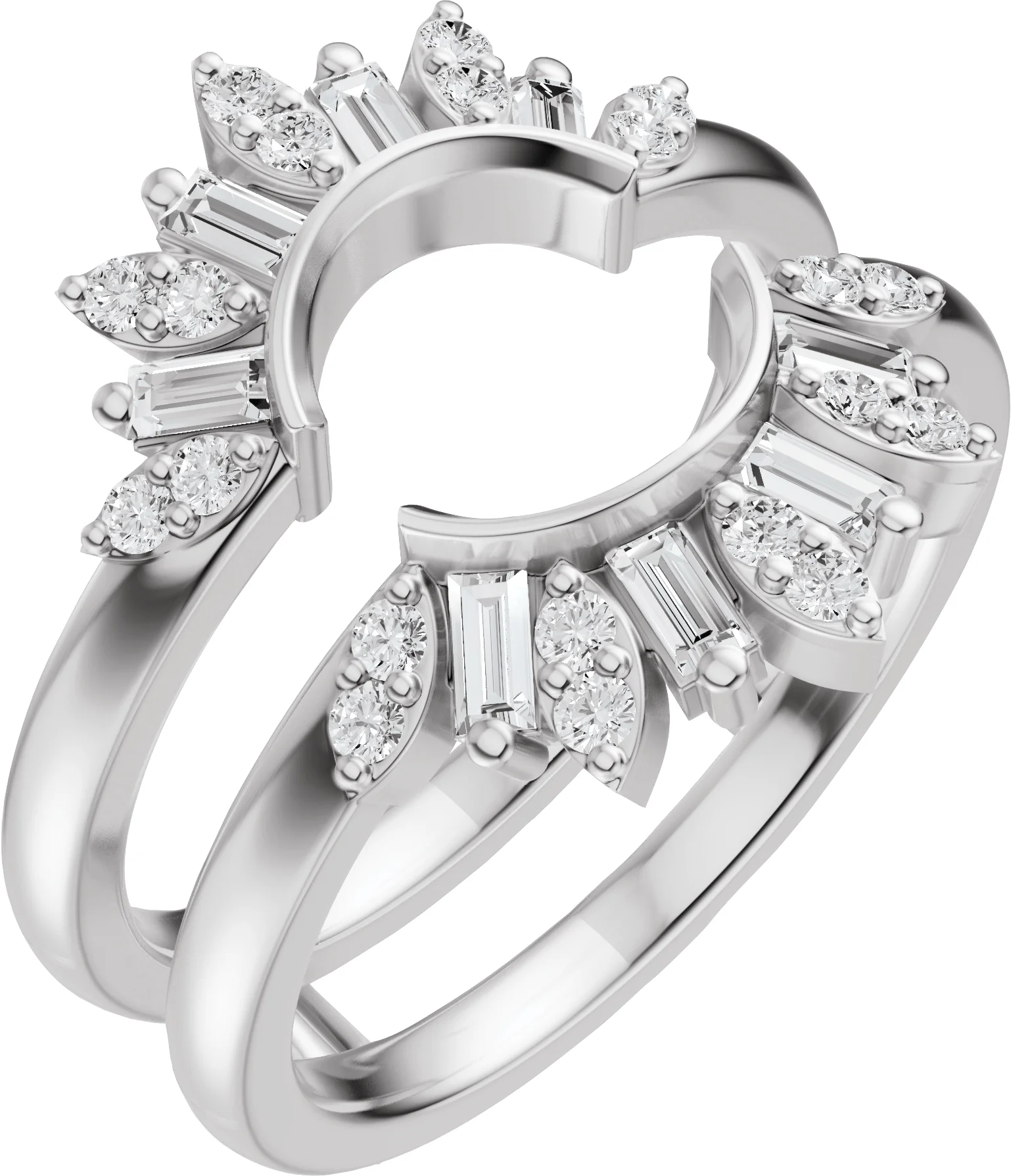 Close Guard engagement ring setting