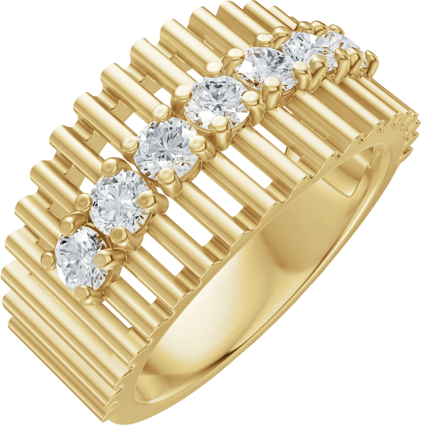 Long Bond engagement ring setting