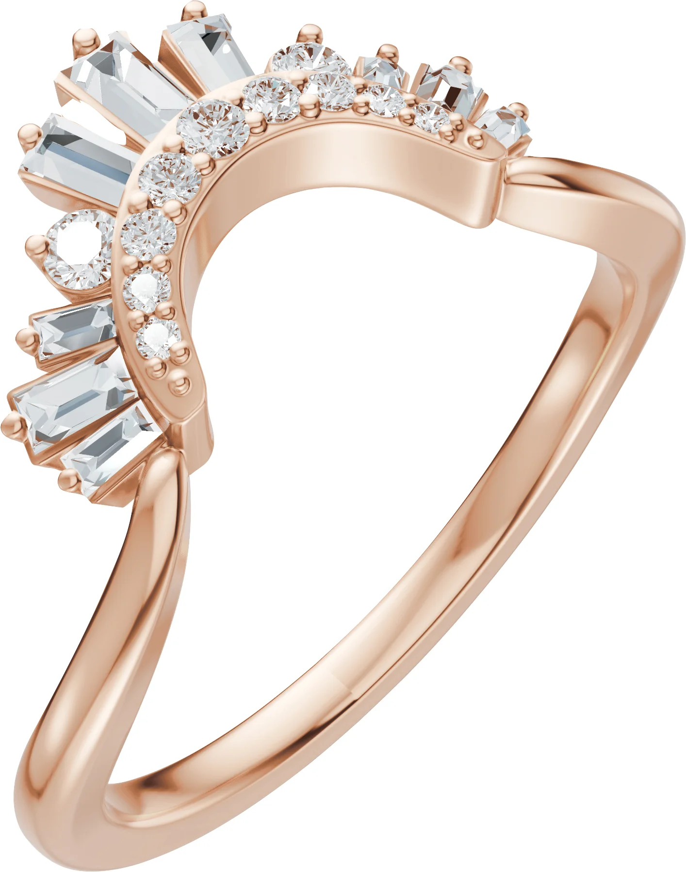 Soft Arc band in 14K Rose Gold | Haejin Jewelry Brooklyn