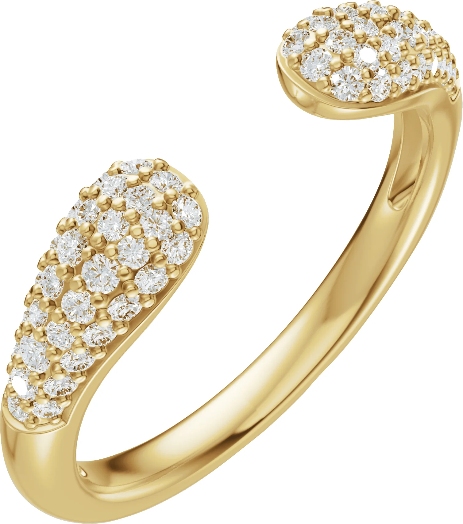 Open Shore band in 14K Yellow Gold | Haejin Jewelry Brooklyn
