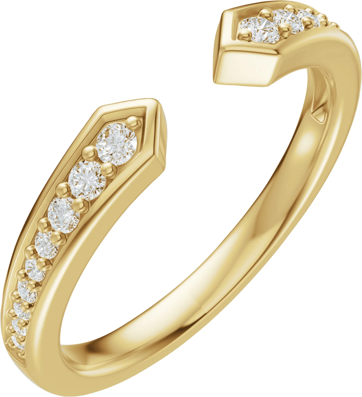 Open Shore engagement ring setting