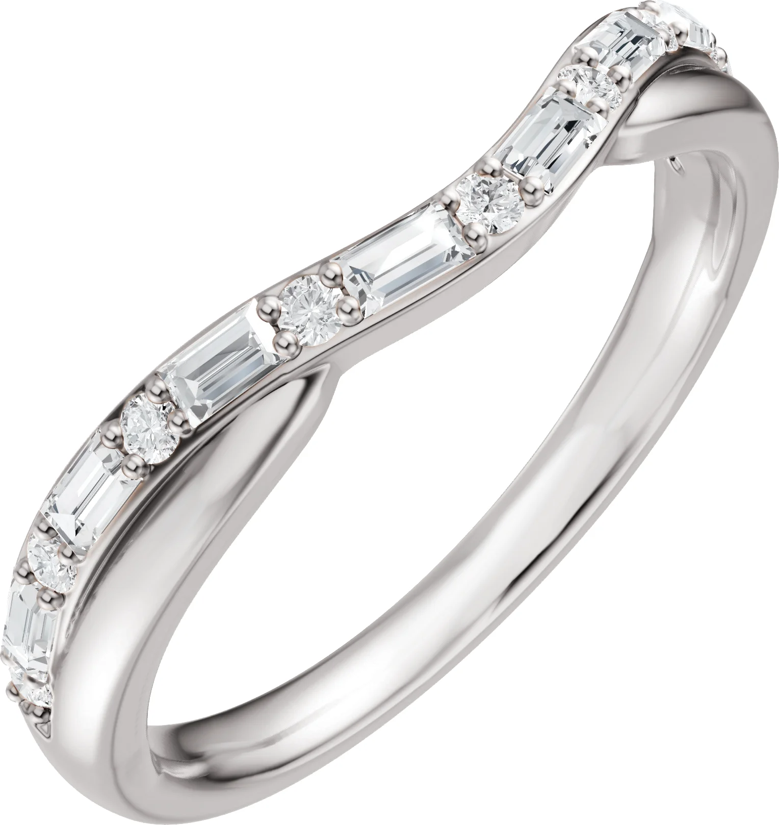 Soft Arc engagement ring setting