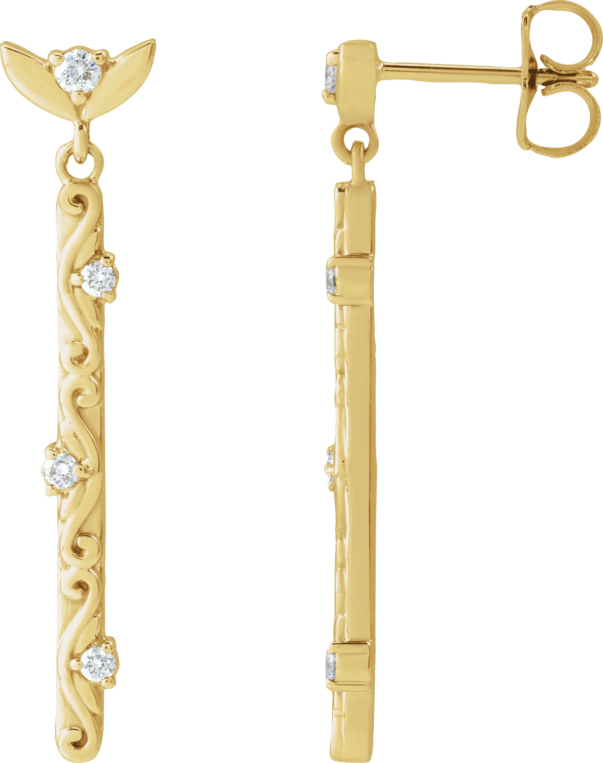 Vintage-Inspired Earrings  engagement ring setting