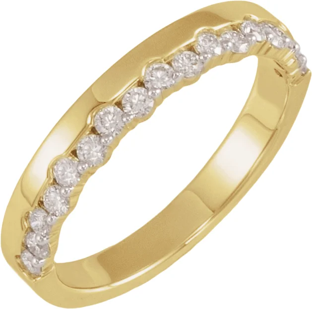 Long Bond band in 14K White Gold | Haejin Jewelry Brooklyn