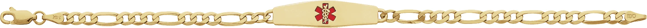 Engravable Medical Identification Bracelet engagement ring setting