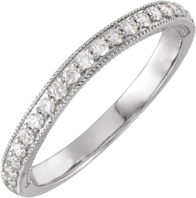 Long Bond band in 14K White Gold | Haejin Jewelry Brooklyn