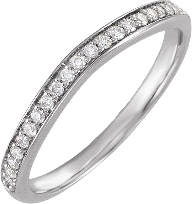 Long Bond band in 14K White Gold | Haejin Jewelry Brooklyn