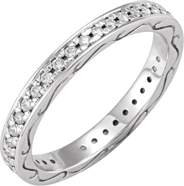 Still Form band in 14K White Gold | Haejin Jewelry Brooklyn
