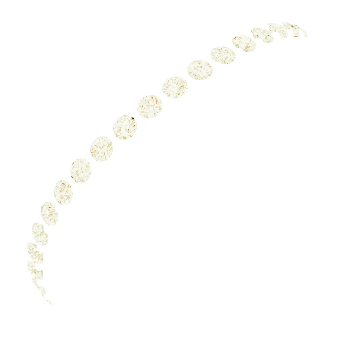 Accented Stackable Curved Band band in 14K White Gold | Haejin Jewelry Brooklyn