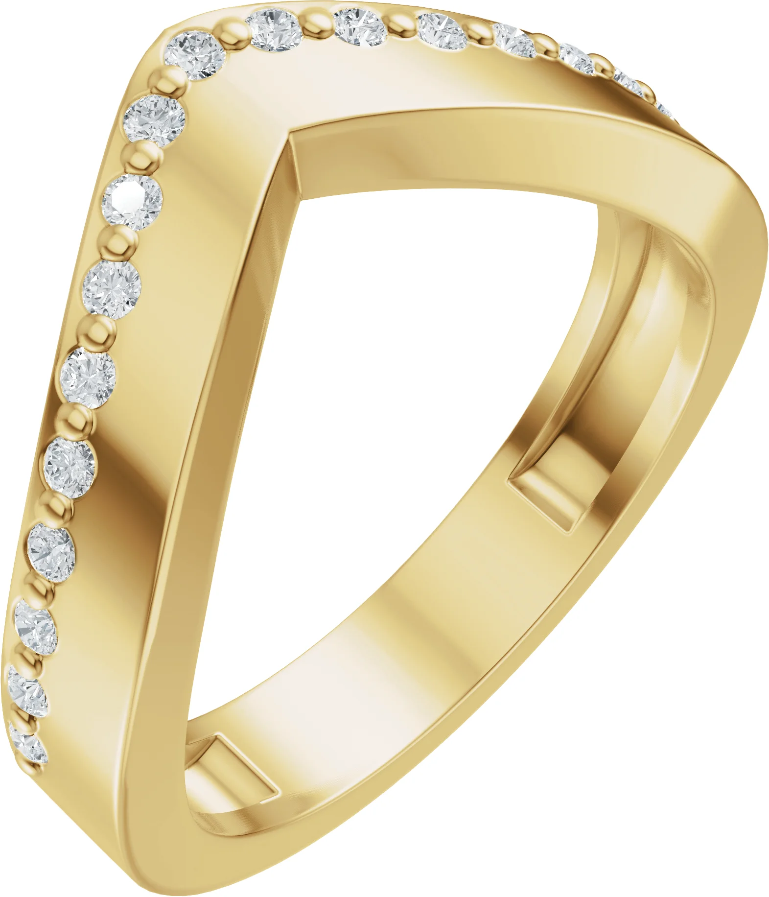 Soft Arc band in 14K Yellow Gold | Haejin Jewelry Brooklyn