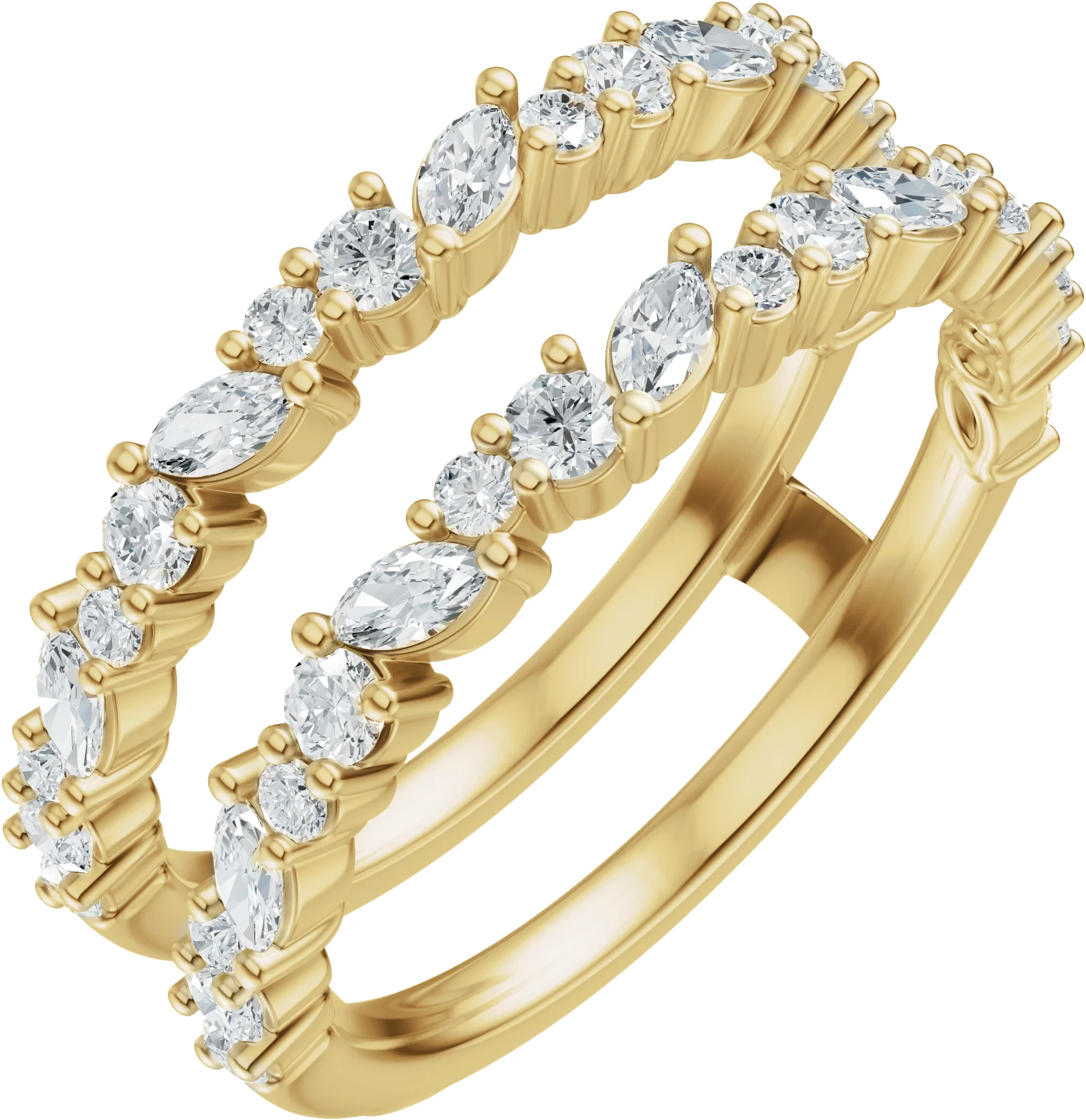 Close Guard band in 14K Yellow Gold | Haejin Jewelry Brooklyn