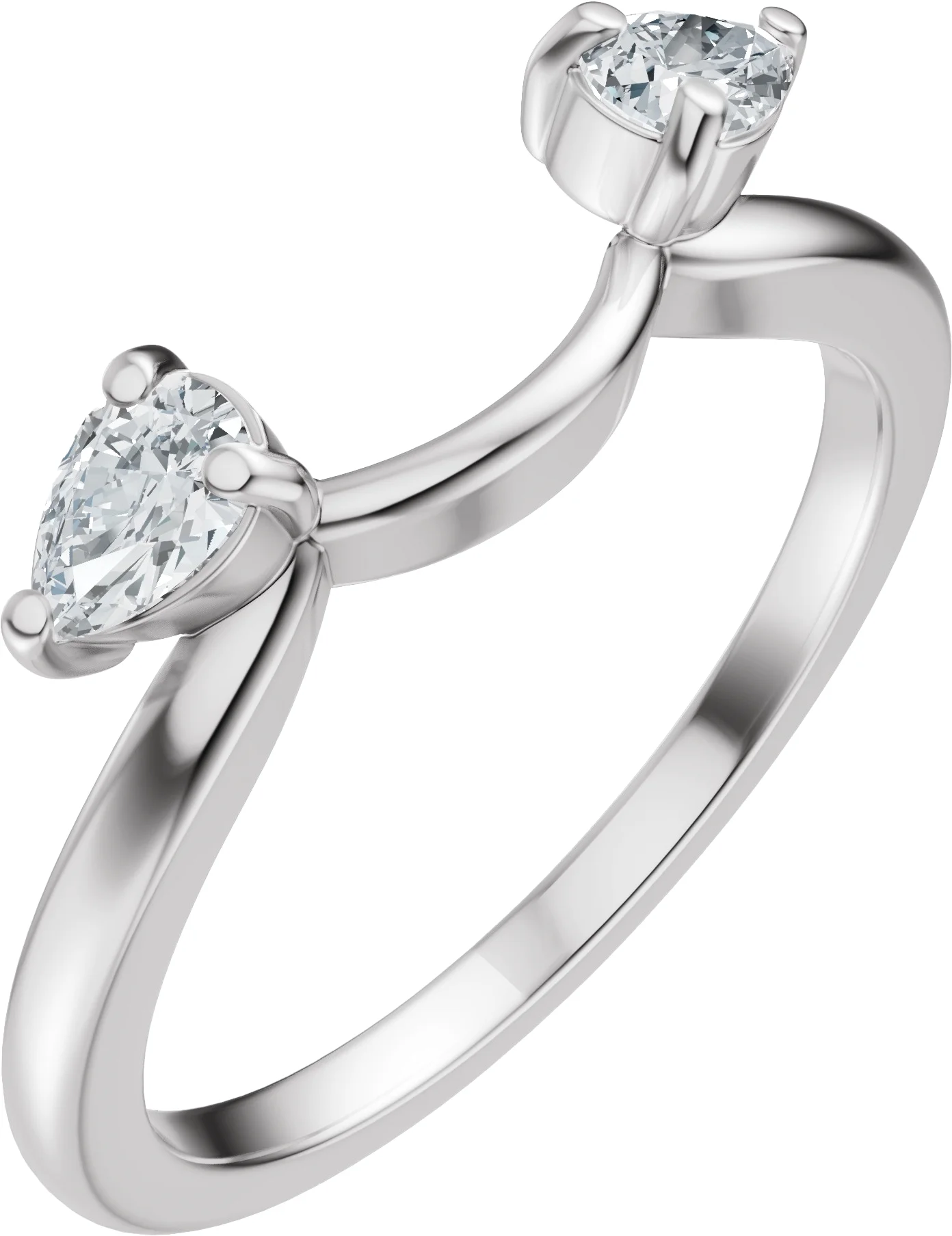 Wind Round engagement ring setting