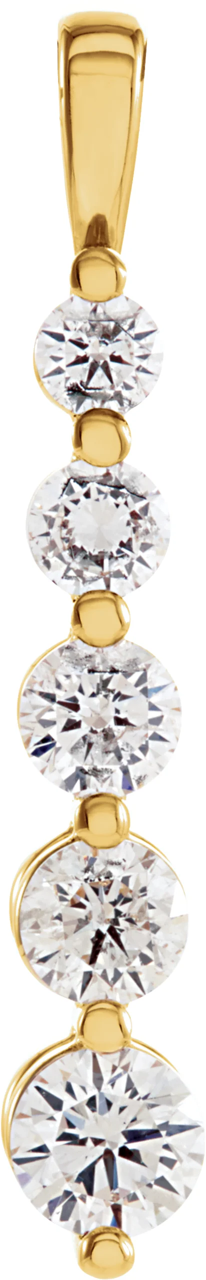 Journey Graduated Pendant engagement ring setting