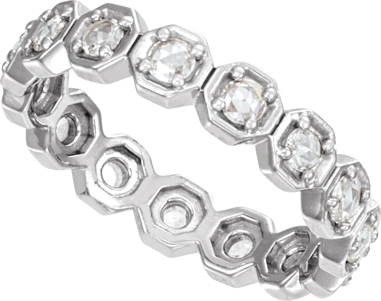 Rose-Cut Eternity Band view 4