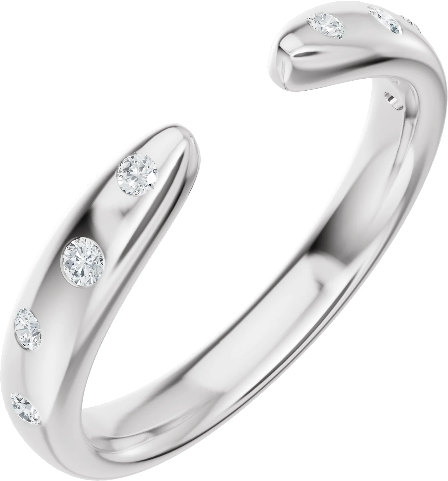 Open Shore band in 14K Yellow Gold | Haejin Jewelry Brooklyn