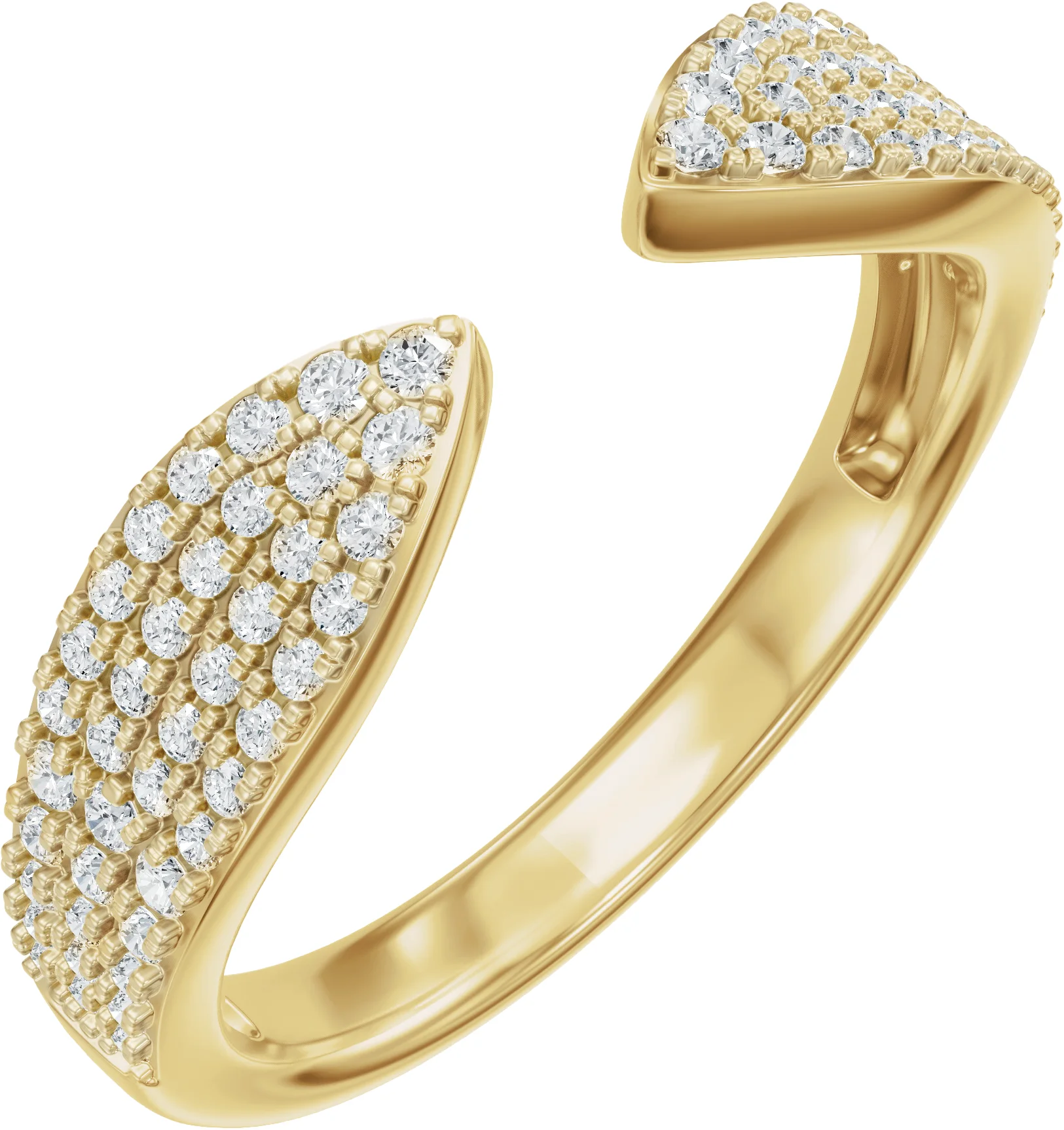 Open Shore engagement ring setting