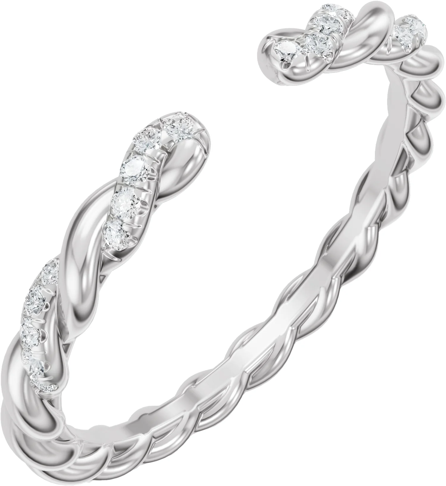 Open Shore engagement ring setting