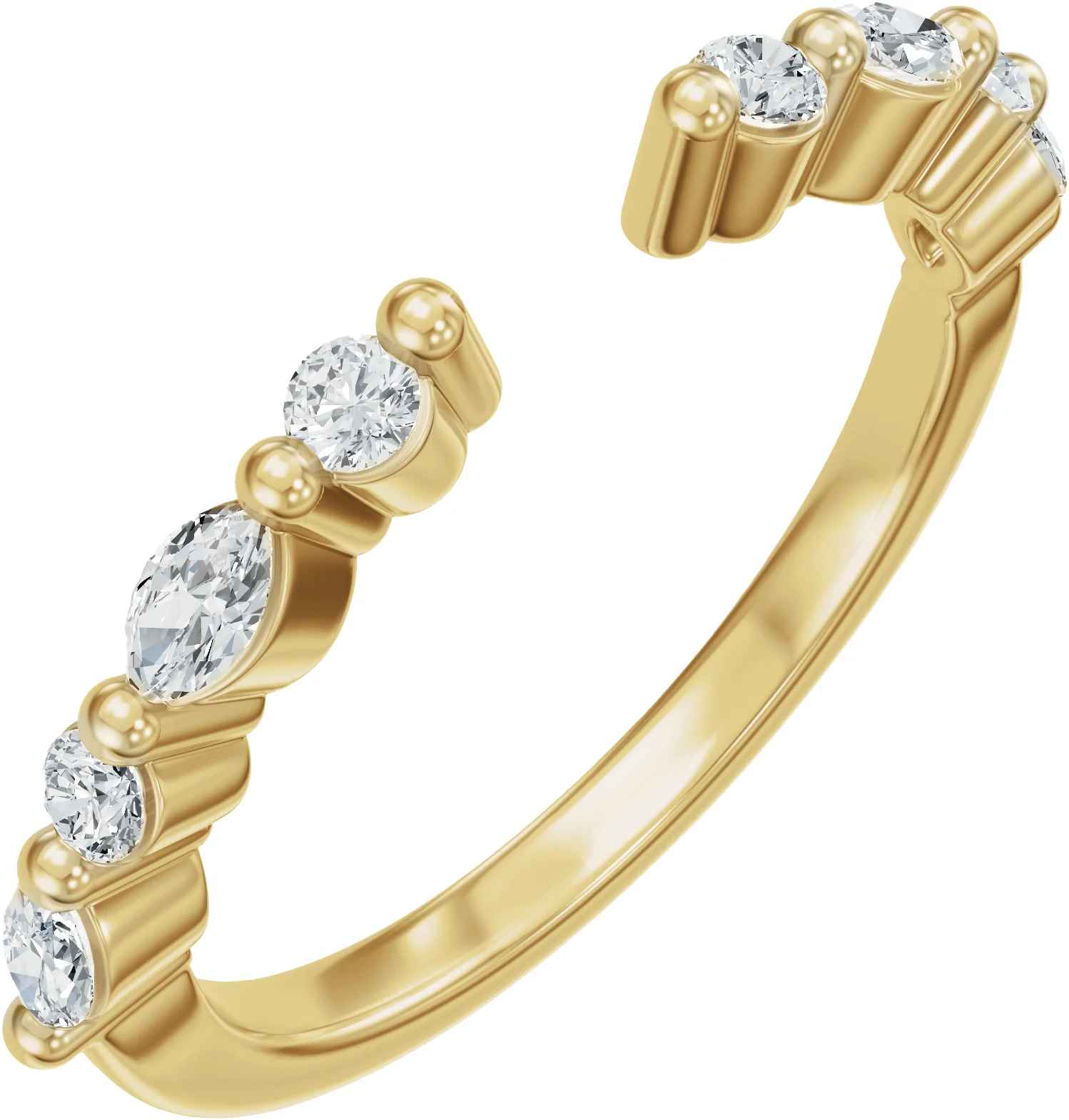 Open Shore engagement ring setting