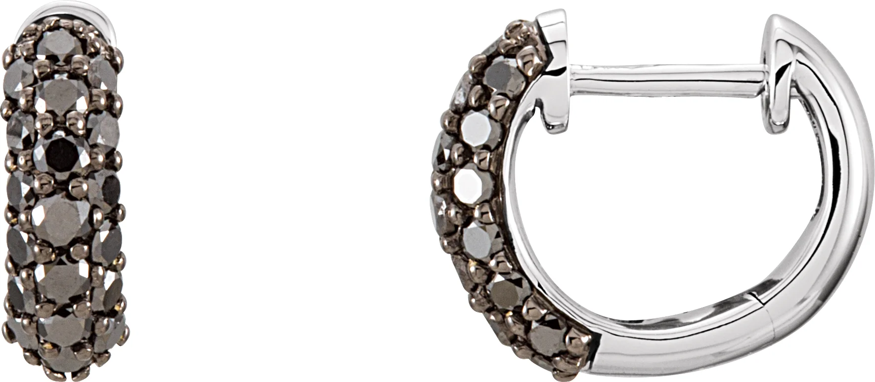 Pavé-Style Hoop Earrings engagement ring setting
