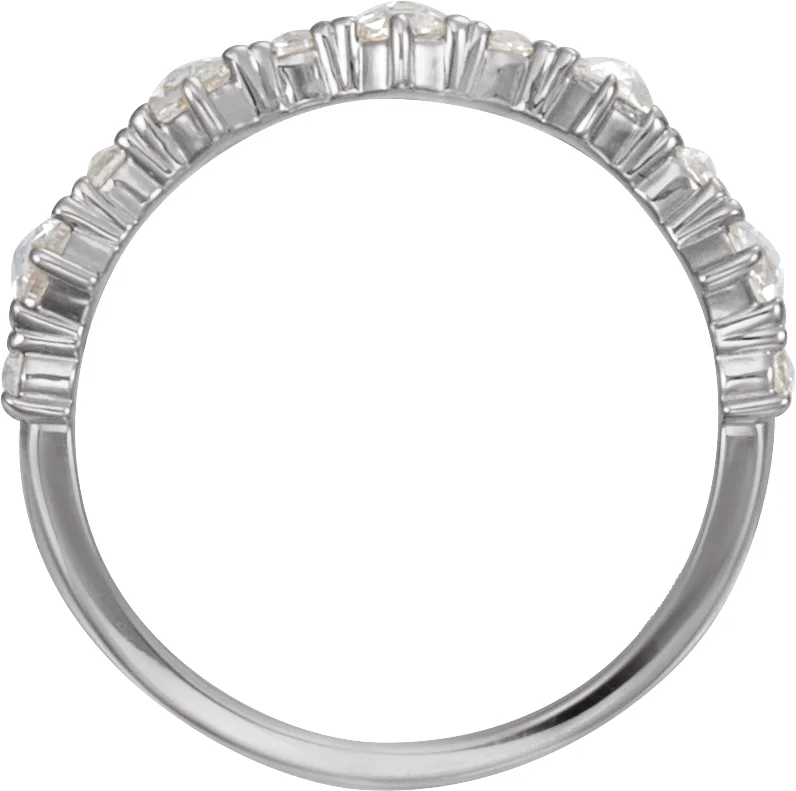 Rose-Cut Anniversary Band view 2