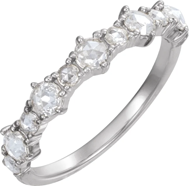 Rose-Cut Anniversary Band engagement ring setting
