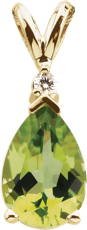 Accented Pendant engagement ring setting