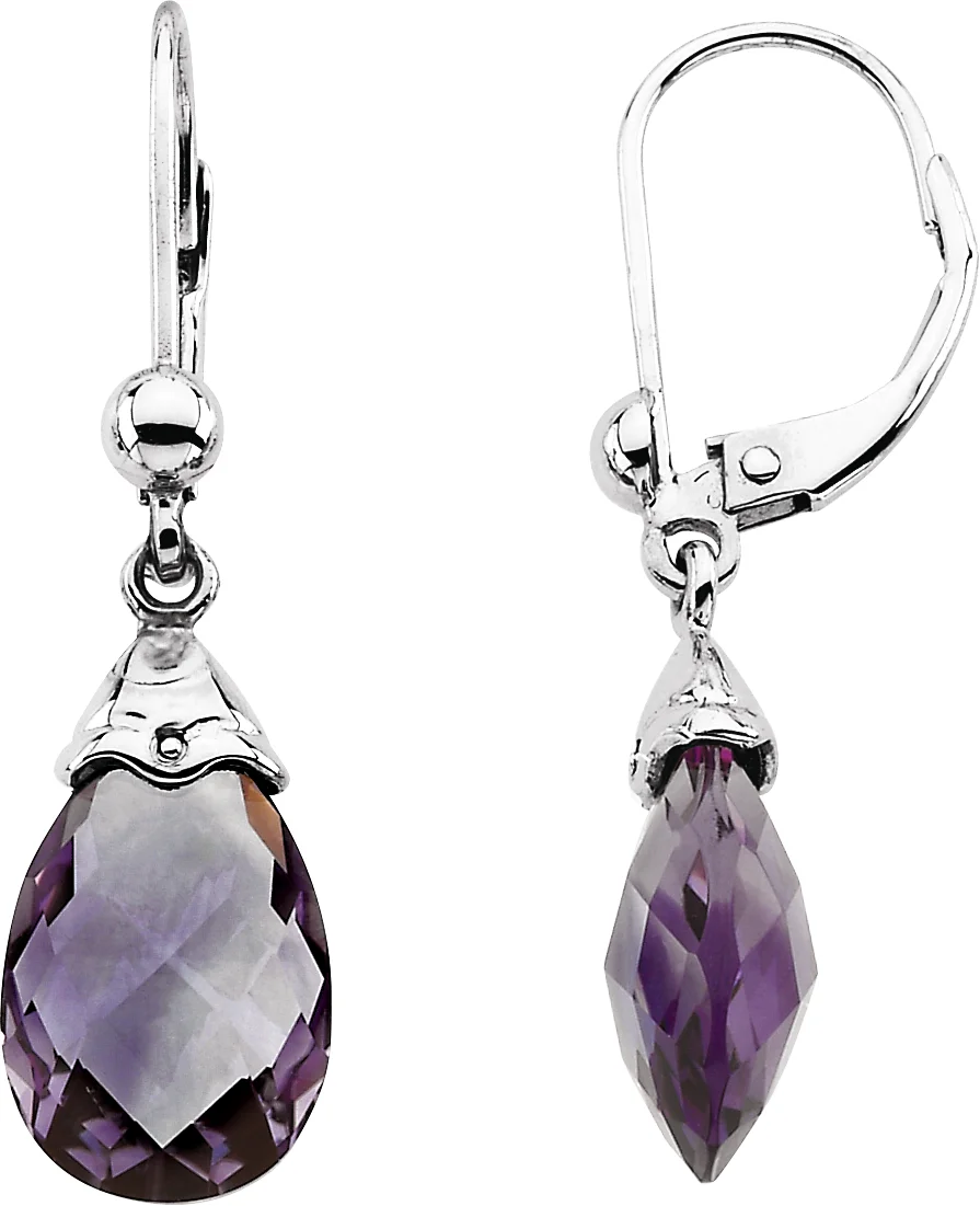 Briolette Earrings engagement ring setting
