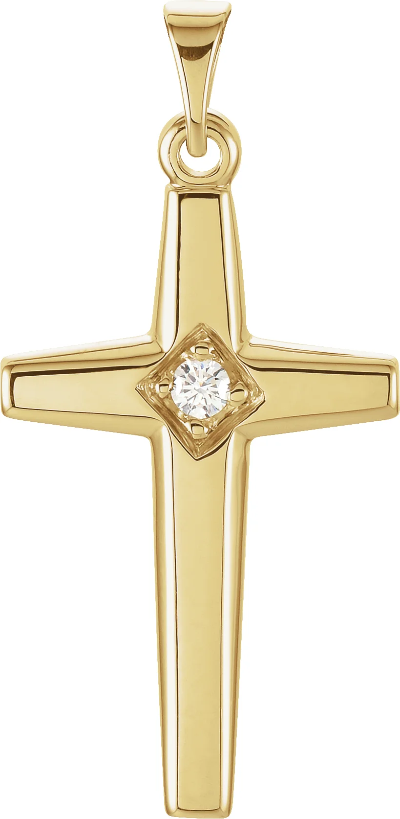 Cross Pendant  engagement ring setting