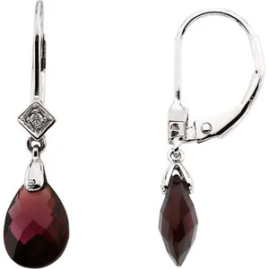 Briolette Earrings engagement ring setting